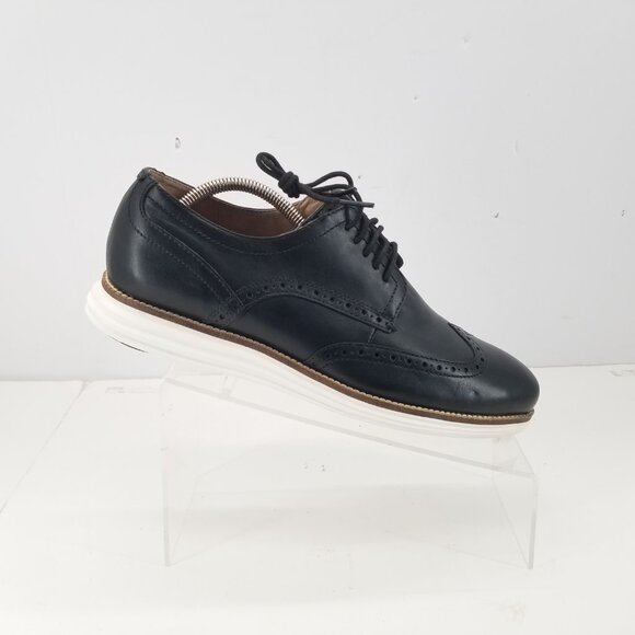 Cole Haan Original Grand Men's Size 9.5M Wingtip Dress Black Casual Shoe C26469 - Picture 6 of 11